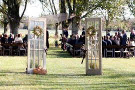 Glass Paned Ceremony Doors