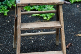 Distressed Wooden Step Stool