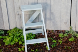 Seafoam Green Step Ladder