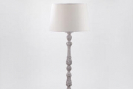 Grey Antique Candlestick Floor Lamp