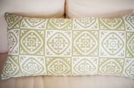 Green Patterned Log Pillow