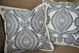 White Embroidered Pillow