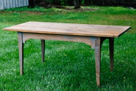 Elegant Blue Legged Farm Table-1-of-1